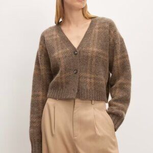 Everlane Alpaca Plaid Cardigan [BRAND NEW]